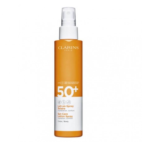 CLARINS Lait en Spray Solaire Corps UVA/UVB 50+ - Hydratation CLARINS Lait en Spray Solaire Corps UVA/UVB 50+ - Hydratation
